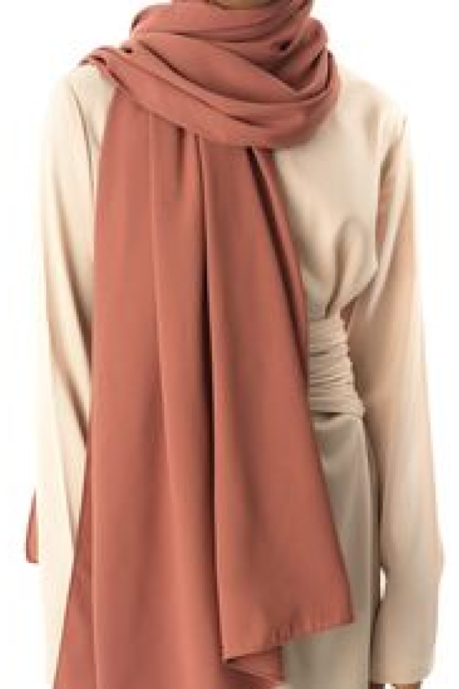 Georgette Hijab - Brown