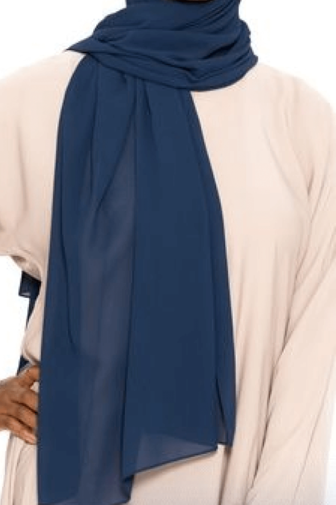 Georgette Hijab - Blue
