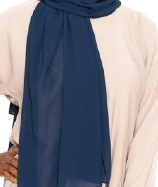 Georgette Hijab – Blue
