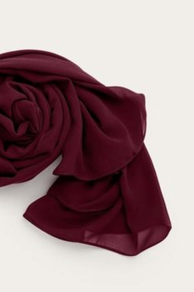 Georgette Hijab - Red