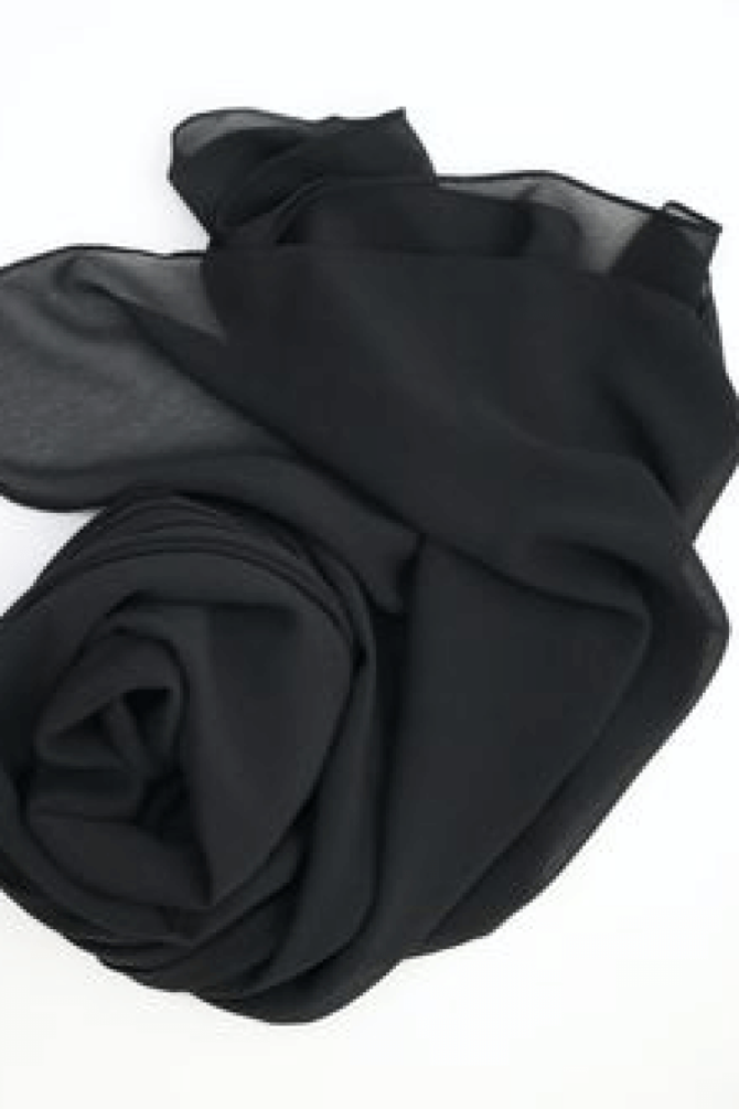 Georgette Hijab - Black
