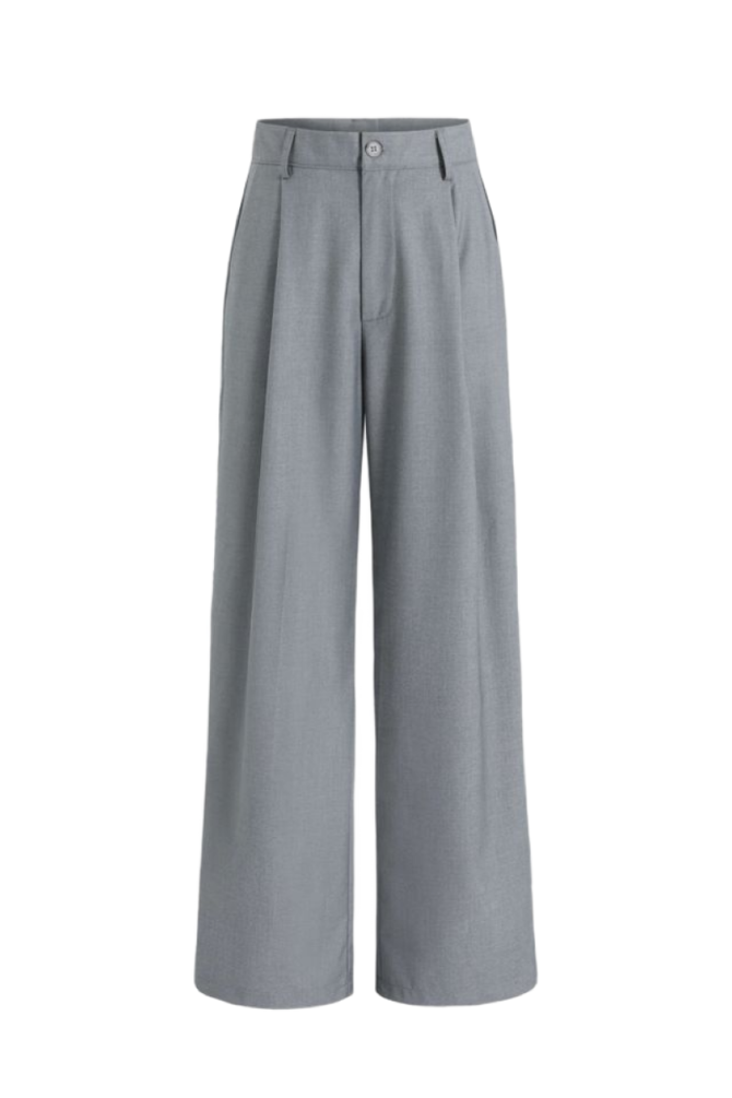 Monochrome High-Waist Bottom - Grey
