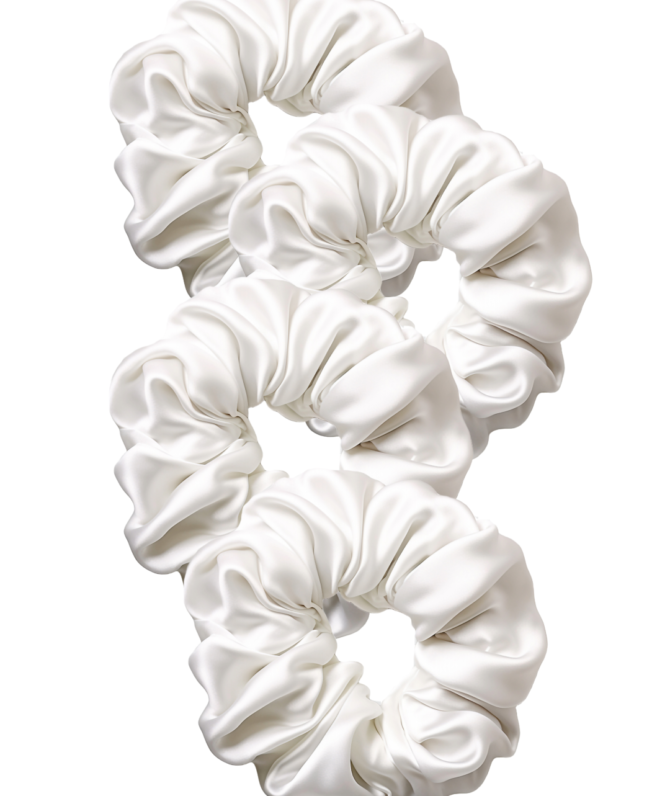 Hijab Scrunchies- White